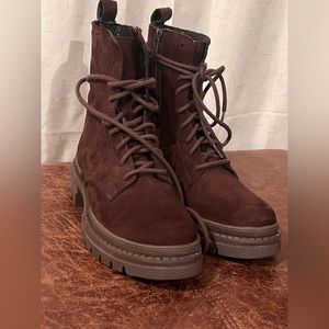 Steve Madden shoes; 
JAMISYN BROWN NUBUCK BOOTS